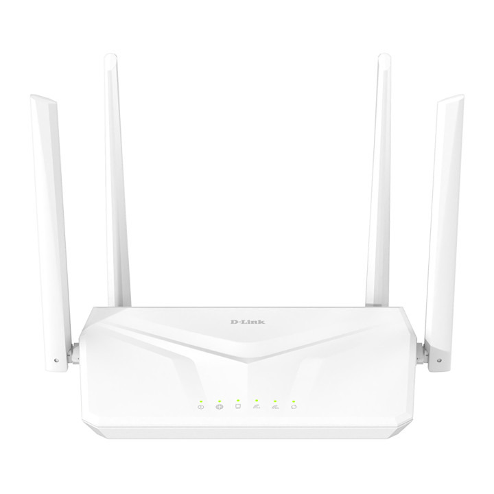 D-Link S12 routeur sans fil Gigabit Ethernet Bi-bande (2,4 GHz / 5 GHz) Blanc — vue 1