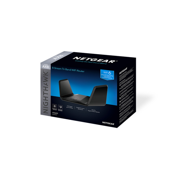 NETGEAR Nighthawk Tri-Band AX8 8-Stream AX6600 WiFi 6 Router (RAX70) routeur sans fil Gigabit Ethernet Tri-ban — vue 5