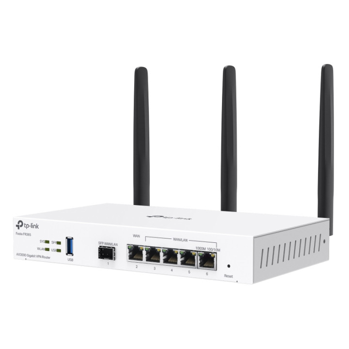 TP-Link FESTA FR365 routeur sans fil Gigabit Ethernet Dual-band (2.4GHz + 5GHz or 2.4GHz + 6GHz) Blanc — vue 3