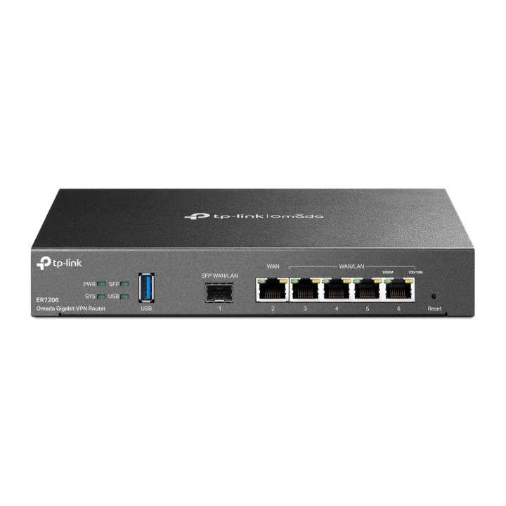 TP-Link Omada ER7206 Routeur connecté Gigabit Ethernet Noir — vue 1