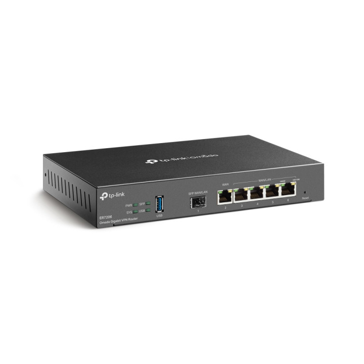 TP-Link Omada ER7206 Routeur connecté Gigabit Ethernet Noir — vue 2