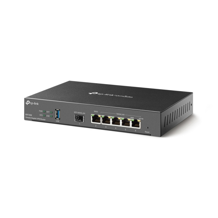 TP-Link Omada ER7206 Routeur connecté Gigabit Ethernet Noir — vue 3
