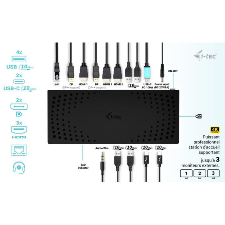 i-tec CATRIPLE4KDOCKPD2 — vue 4