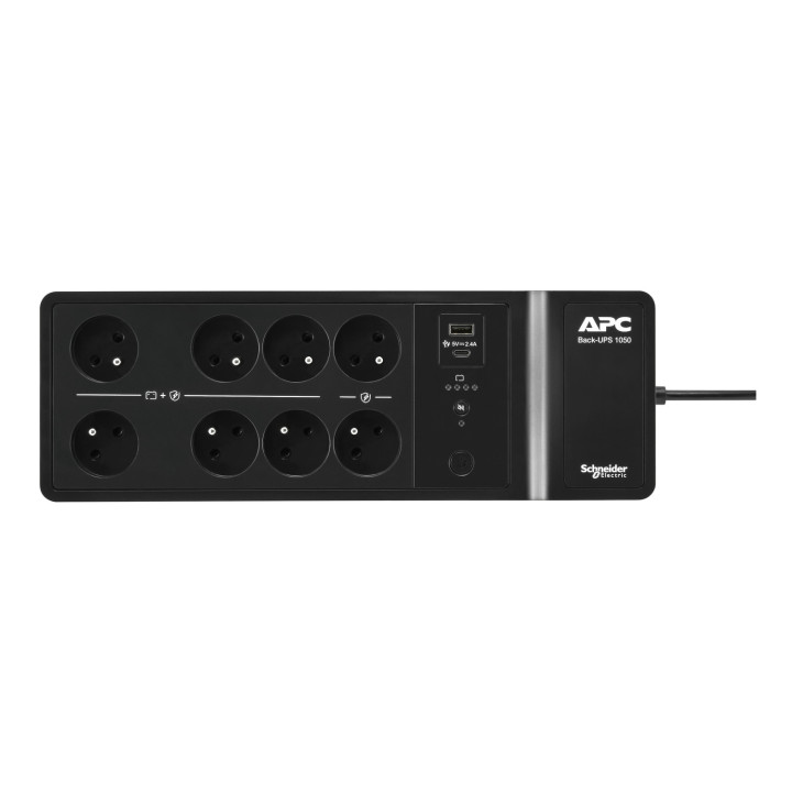 APC Back-UPS BE1050G2-FR - Onduleur 8x broches terre (Belgique), 1050VA, 2 chargeurs USB, 1 port data USB — vue 4