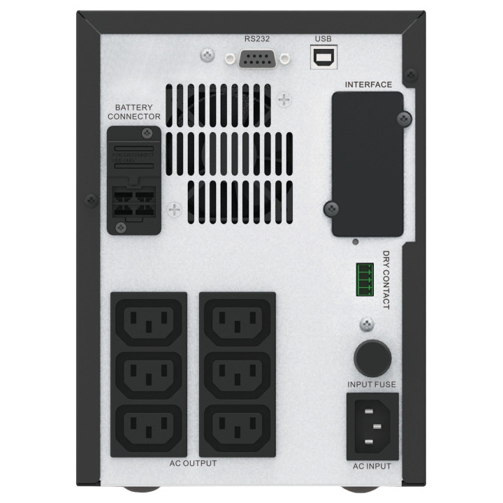 APC Easy UPS SMV alimentation d'énergie non interruptible Interactivité de ligne 1,5 kVA 1050 W 6 sortie(s) CA — vue 2
