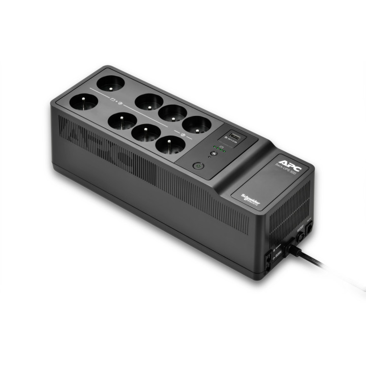 APC Back-UPS BE500G2-FR - Onduleur 8x broches terre (Belgique), 500VA, 1 chargeur USB, 1 port data USB — vue 4