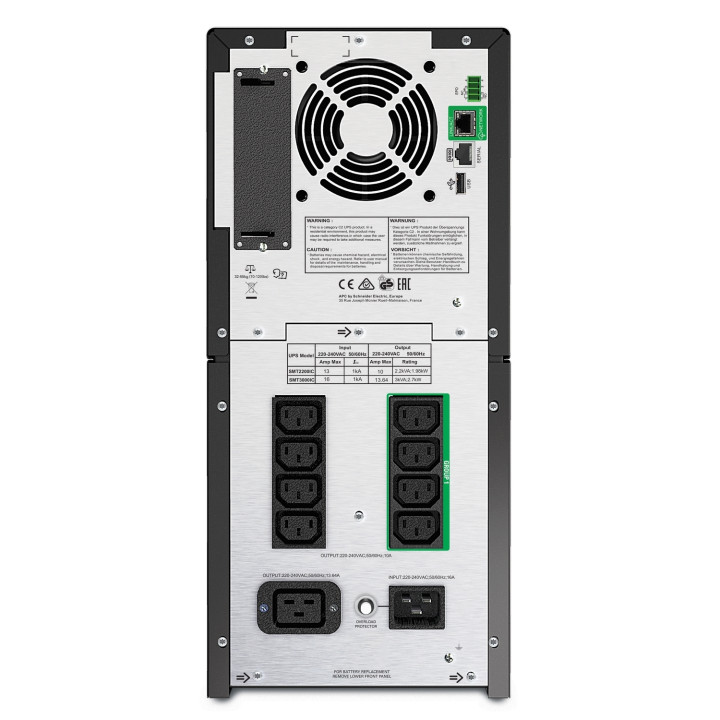 APC Smart-UPS SMT3000IC - 8x C13, 1x C19, USB, SmartConnect, 3000VA — vue 2