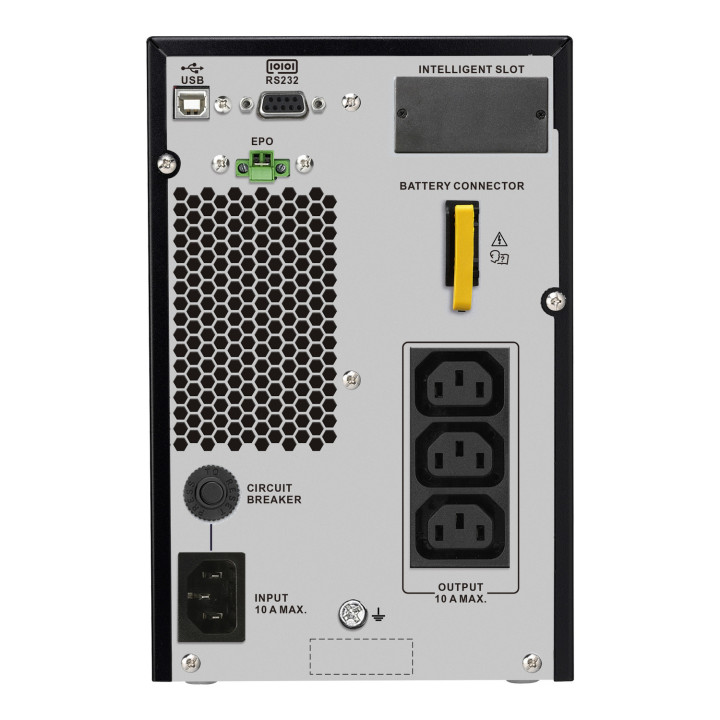 APC SRV1KI-E alimentation d'énergie non interruptible Double-conversion (en ligne) 1 kVA 900 W 3 sortie(s) CA — vue 2