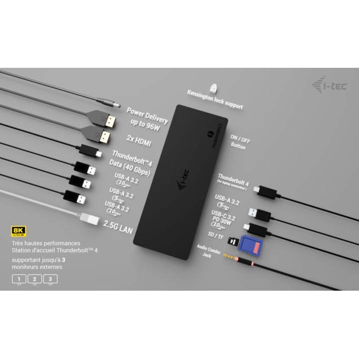 i-tec TB4TRIPLEDOCKPD — vue 4