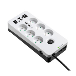 Eaton PB6TUF protection surtension Noir, Blanc 6 sortie(s) CA 220 - 250 V 1,5 m — vue 1