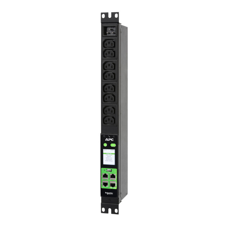 APC EASY rack PDU 3,7 kw mesuré, 1U, monophasé 230V, 16A, 8C13, NMC3 — vue 1