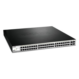 D-Link DGS-1210-52MP Géré L2 Gigabit Ethernet (10/100/1000) Connexion Ethernet, supportant l'alimentation via  — vue 1