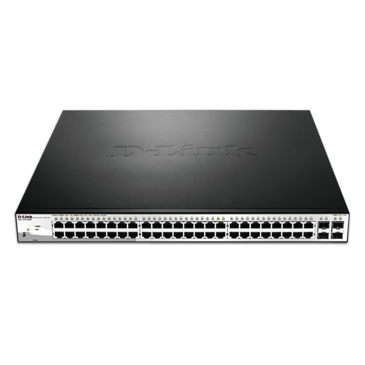 D-Link DGS-1210-52MP Géré L2 Gigabit Ethernet (10/100/1000) Connexion Ethernet, supportant l'alimentation via  — vue 2