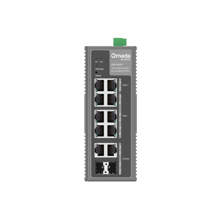 TP-Link Omada IES210GPP commutateur réseau Géré Gigabit Ethernet (10/100/1000) Connexion Ethernet, supportant  — vue 2