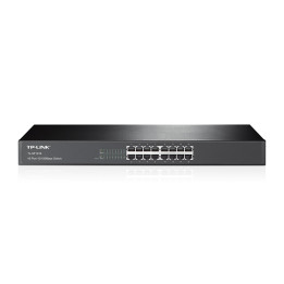TP-Link TL-SF1016 commutateur réseau Non-géré Fast Ethernet (10/100) 1U Noir — vue 1
