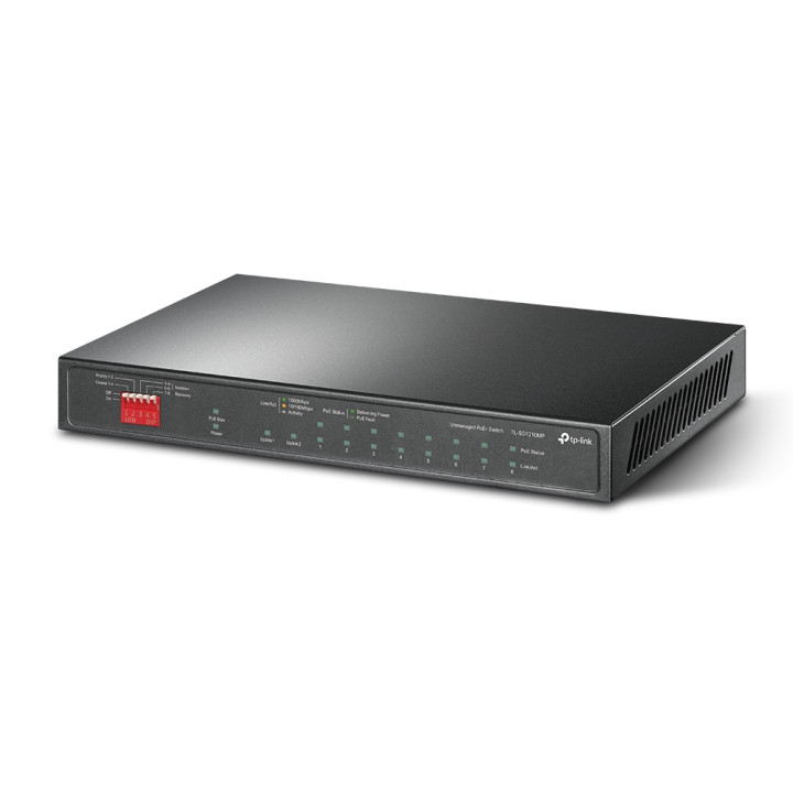 TP-Link TL-SG1210MP commutateur réseau Non-géré Gigabit Ethernet (10/100/1000) Connexion Ethernet, supportant  — vue 2