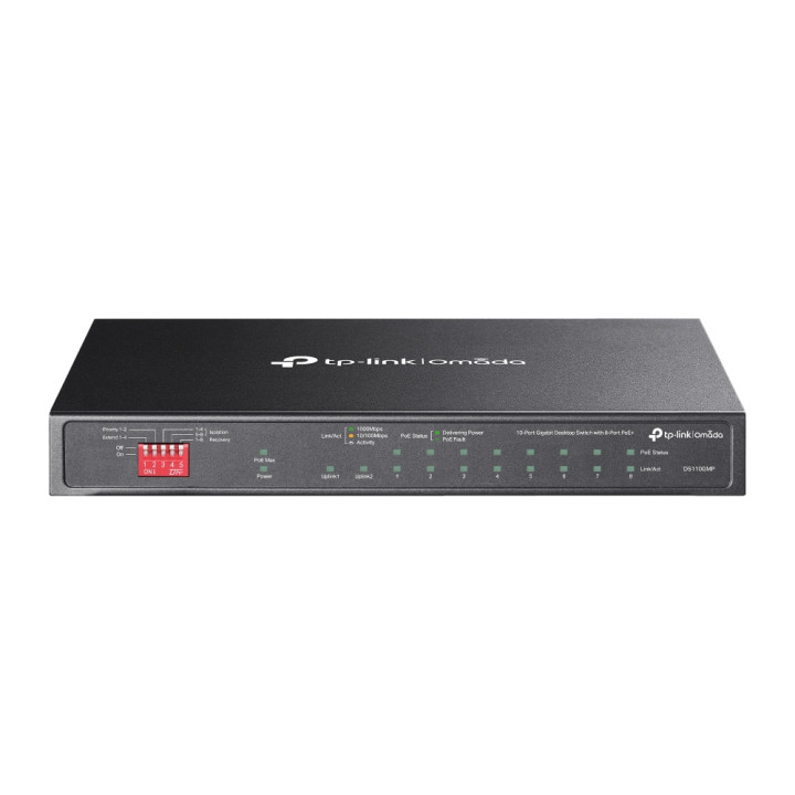 TP-Link Omada DS110GMP commutateur réseau Non-géré Gigabit Ethernet (10/100/1000) Connexion Ethernet, supporta — vue 1