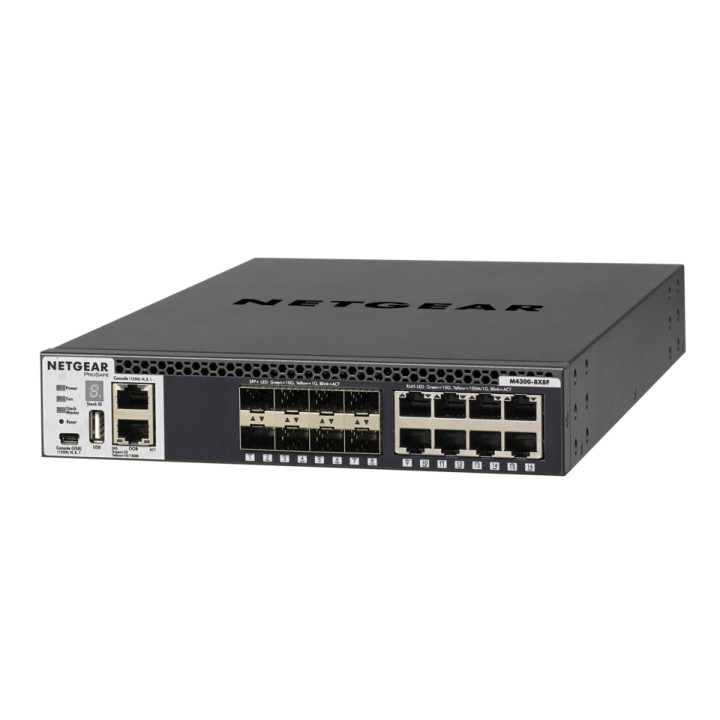 NETGEAR XSM4316S Géré L3 10G Ethernet (100/1000/10000) 1U Noir — vue 2