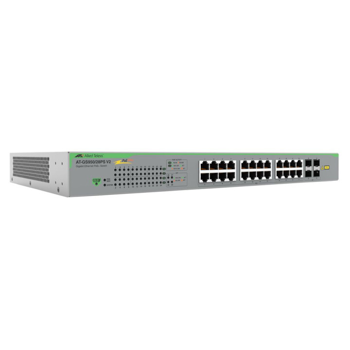 Allied Telesis AT-GS950/28PSV2-50 commutateur réseau Non-géré Gigabit Ethernet (10/100/1000) Connexion Etherne — vue 1