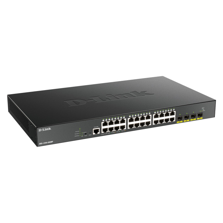 D-Link DGS-1250-28XMP Géré L3 Gigabit Ethernet (10/100/1000) Connexion Ethernet, supportant l'alimentation via — vue 2