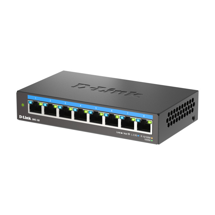 D-Link Switch non administrable 8 ports multi-Gigabit 2,5G — vue 2
