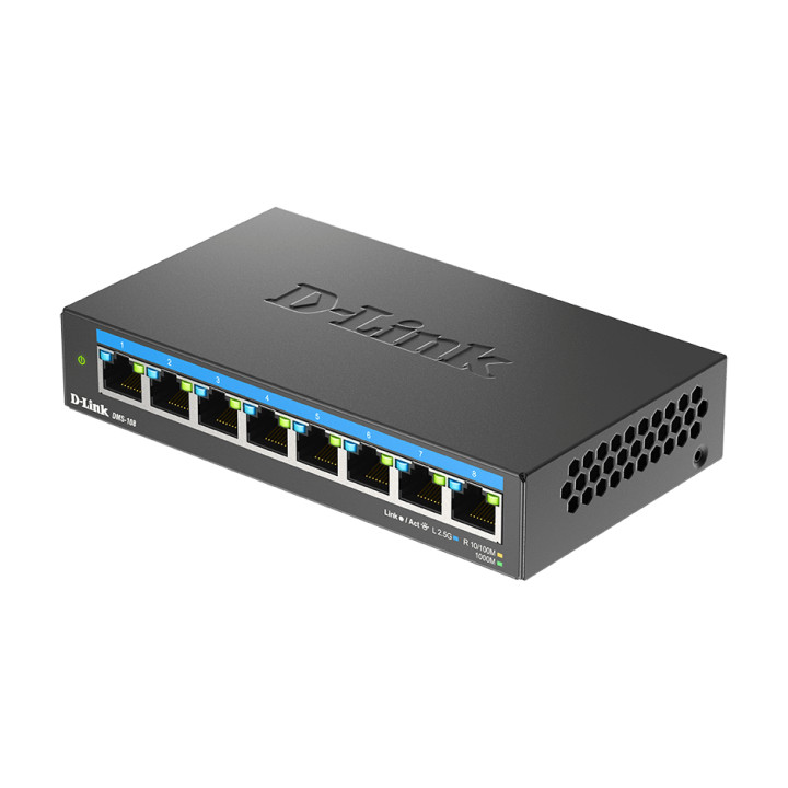 D-Link Switch non administrable 8 ports multi-Gigabit 2,5G — vue 3