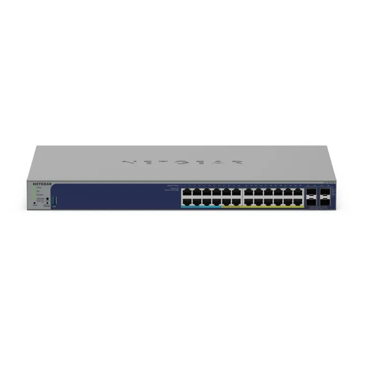 NETGEAR GS728TXUP Géré Gigabit Ethernet (10/100/1000) Connexion Ethernet, supportant l'alimentation via ce por — vue 1
