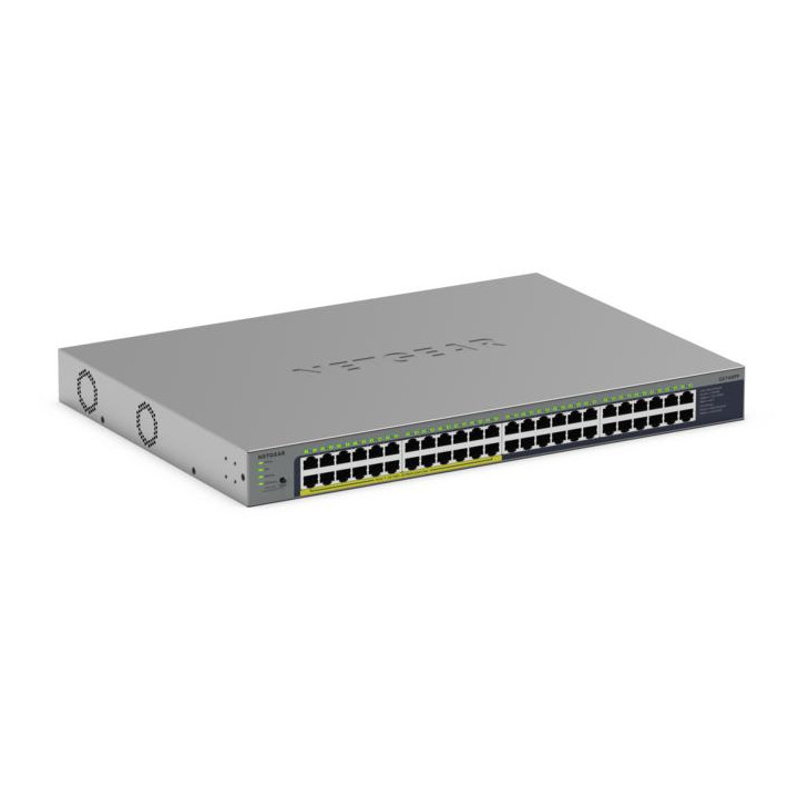 NETGEAR GS748PP Non-géré Gigabit Ethernet (10/100/1000) Connexion Ethernet, supportant l'alimentation via ce p — vue 3