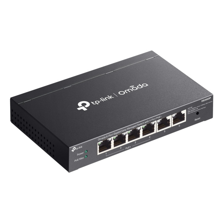 TP-Link Omada ES206GP commutateur réseau Géré Gigabit Ethernet (10/100/1000) Connexion Ethernet, supportant l' — vue 1