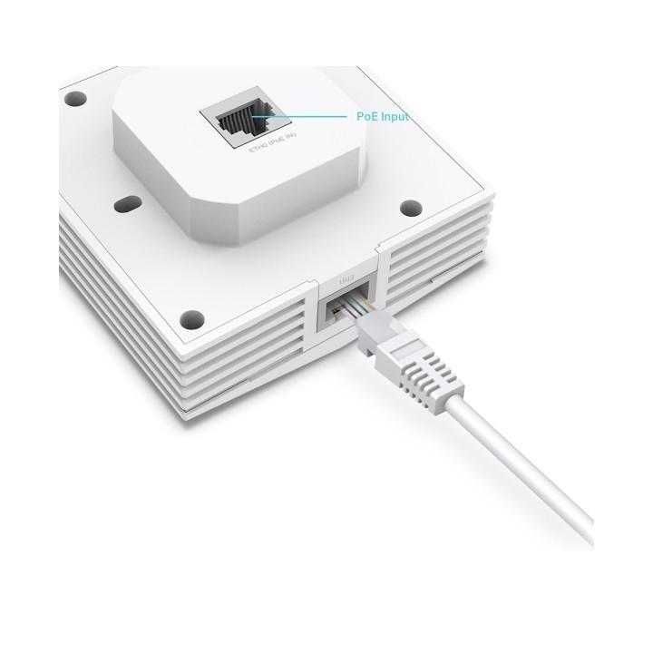 TP-Link Omada EAP650-Wall 3000 Mbit/s Blanc Connexion Ethernet, supportant l'alimentation via ce port (PoE) — vue 4