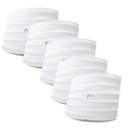 TP-Link Omada EAP245(5-PACK) point d'accès réseaux locaux sans fil 1750 Mbit/s Blanc Connexion Ethernet, suppo — vue 1