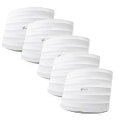 TP-Link Omada EAP245(5-PACK) — Point d'accès Wi-Fi 5 jusqu'à 1,8 Gbit/s, PoE, plafonnier