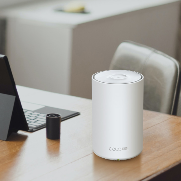 TP-Link Deco X20-4G Bi-bande (2,4 GHz / 5 GHz) Wi-Fi 6 (802.11ax) Blanc 3 3G, 4G Interne — vue 3