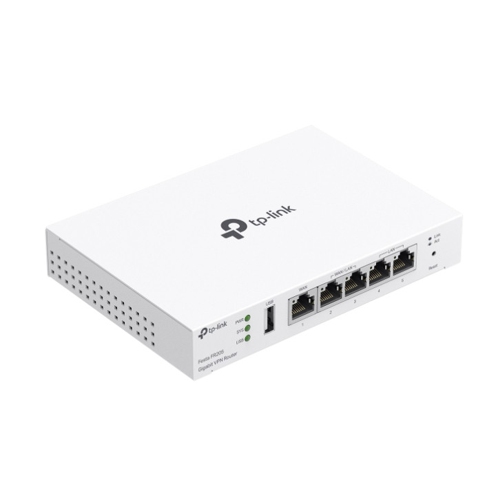 TP-Link Festa FR205 Routeur connecté 10 Gigabit Ethernet, 100 Gigabit Ethernet, Gigabit Ethernet Blanc — vue 1