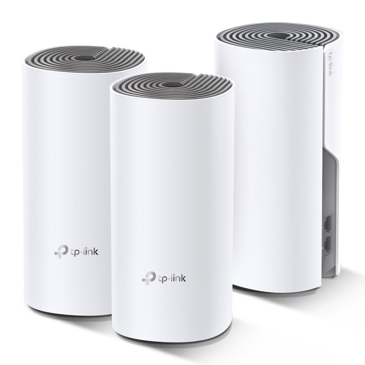 TP-Link Deco E4 (3-pack) Bi-bande (2,4 GHz / 5 GHz) Wi-Fi 5 (802.11ac) Blanc, Gris 2 Interne — vue 1
