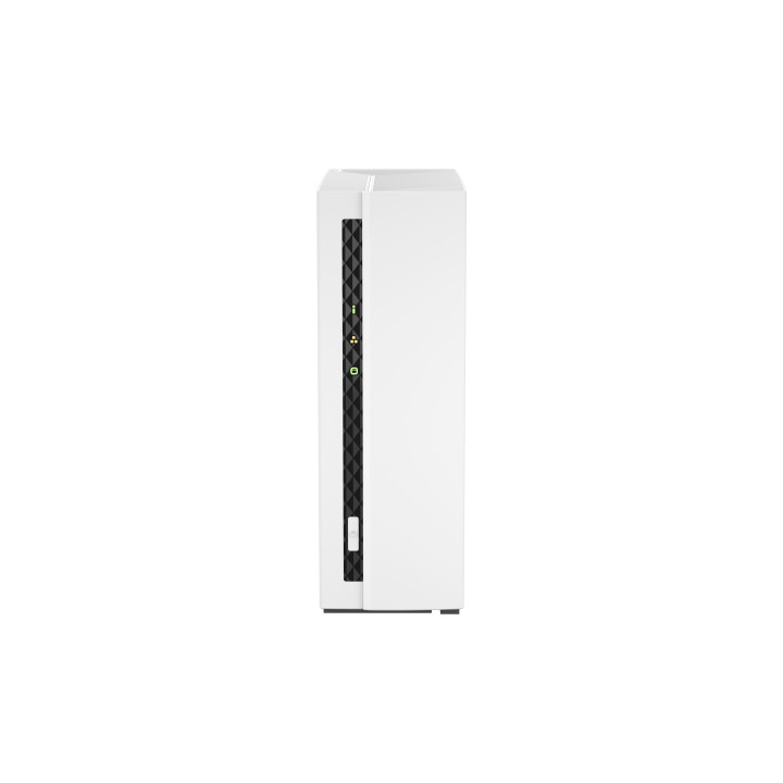 QNAP TS-133 serveur de stockage NAS Tower Cortex-A55 2 Go DDR4 0 To QNAP Turbo System Blanc — vue 1