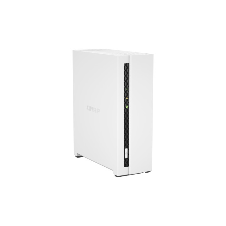 QNAP TS-133 serveur de stockage NAS Tower Cortex-A55 2 Go DDR4 0 To QNAP Turbo System Blanc — vue 4