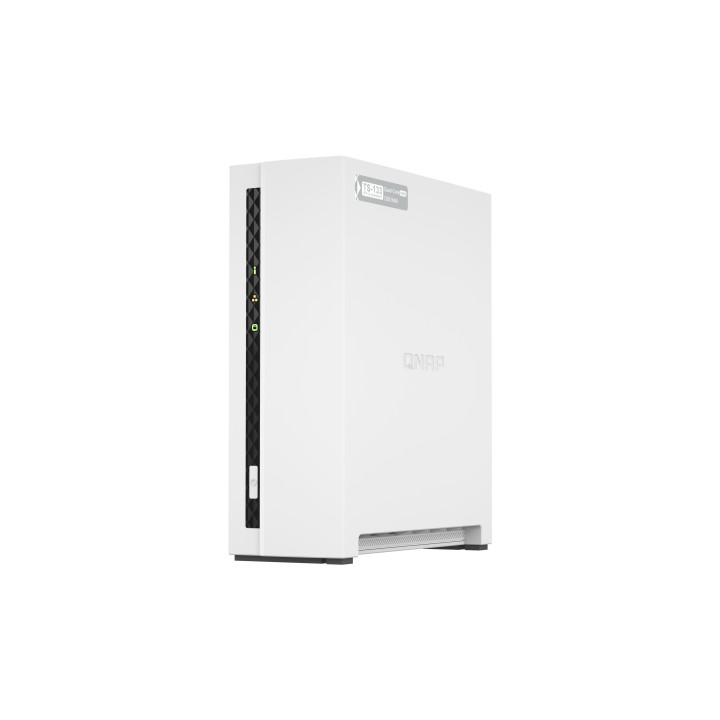 QNAP TS-133 serveur de stockage NAS Tower Cortex-A55 2 Go DDR4 0 To QNAP Turbo System Blanc — vue 5