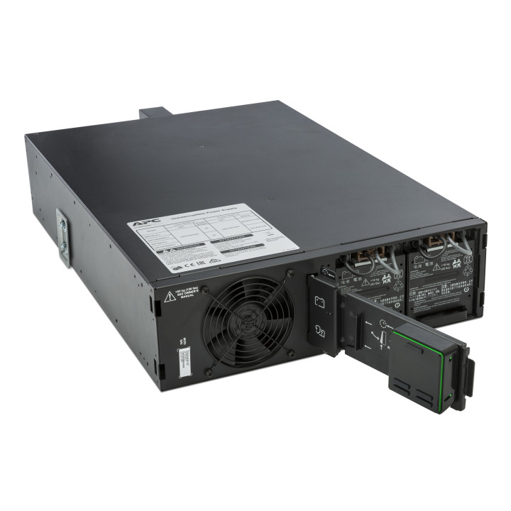APC Smart-UPS On-Line SRT5KRMXLI - 5000VA, 6x C13, 4x C19 output, rack mountable, Embedded NMC — vue 5