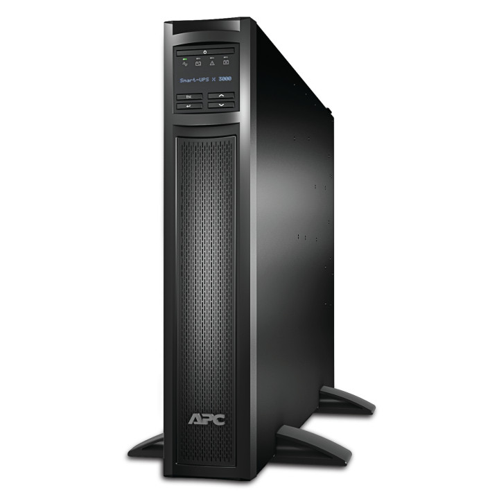 APC Smart-UPS X SMX3000RMHV2UNC - 3000VA, 8x C13 + 1x C19 sortie, USB, runtime extensible, NMC — vue 1