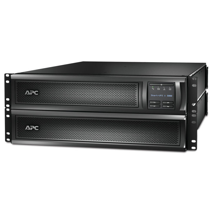 APC Smart-UPS X SMX3000RMHV2UNC - 3000VA, 8x C13 + 1x C19 sortie, USB, runtime extensible, NMC — vue 5