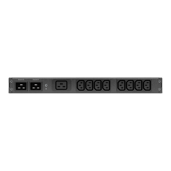 APC Automatic Transfer Switch AP4423A - (8x) C13 + (1x) C19, 3680W, montable en rack 1U — vue 2