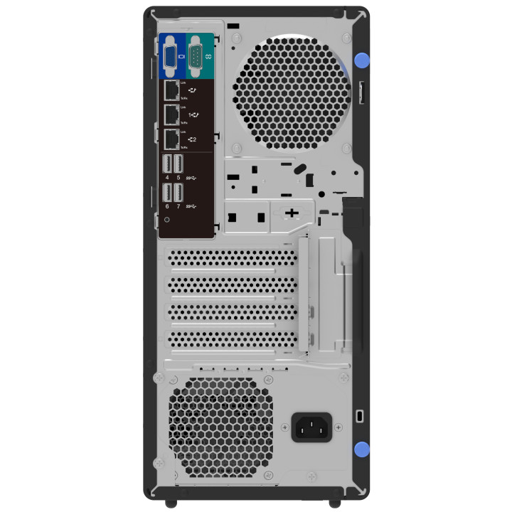 Lenovo ThinkSystem ST50 V3 serveur Tower Intel® Xeon® 6315P 2,8 GHz 32 Go DDR5-SDRAM 500 W — vue 4