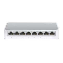 TP-Link TL-SF1008D Non-géré Fast Ethernet (10/100) Blanc — vue 1