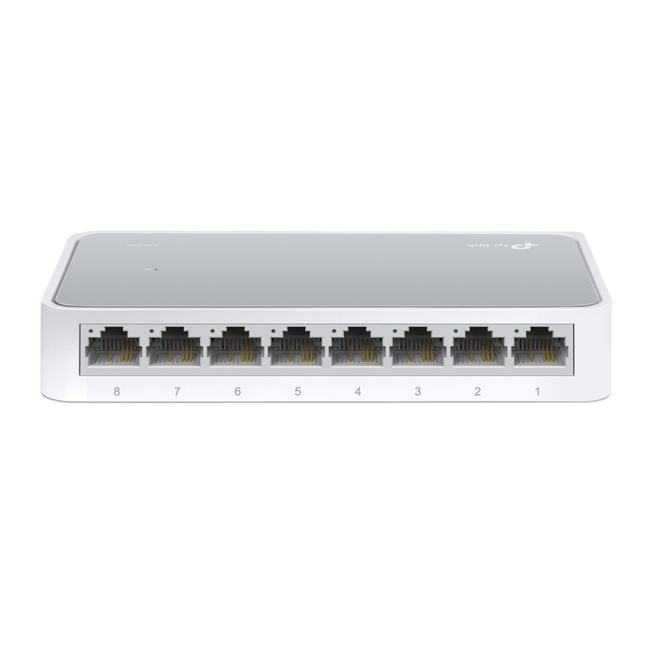 TP-Link TL-SF1008D Non-géré Fast Ethernet (10/100) Blanc — vue 1