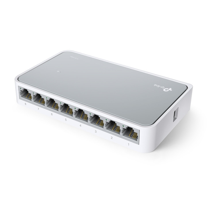 TP-Link TL-SF1008D Non-géré Fast Ethernet (10/100) Blanc — vue 2