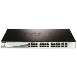 D-Link DGS-1210-28P Géré L2 Gigabit Ethernet (10/100/1000) Connexion Ethernet, supportant l'alimentation via c — vue 1