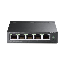 TP-Link TL-SF1005P Non-géré Fast Ethernet (10/100) Connexion Ethernet, supportant l'alimentation via ce port ( — vue 1