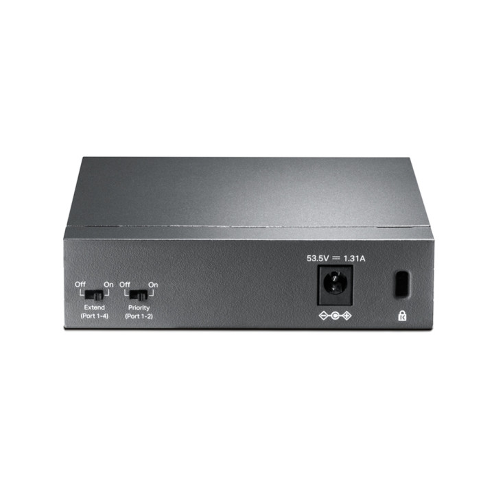 TP-Link TL-SF1005P Non-géré Fast Ethernet (10/100) Connexion Ethernet, supportant l'alimentation via ce port ( — vue 3