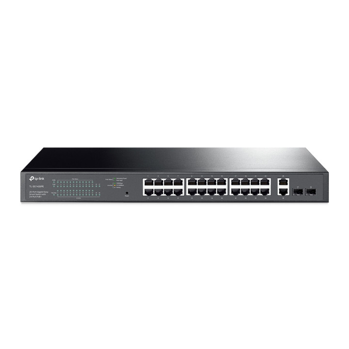 TP-Link TL-SG1428PE commutateur réseau Géré L2 Gigabit Ethernet (10/100/1000) Connexion Ethernet, supportant l — vue 1